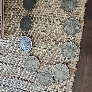 Buffalo Native Coin Concho Belt